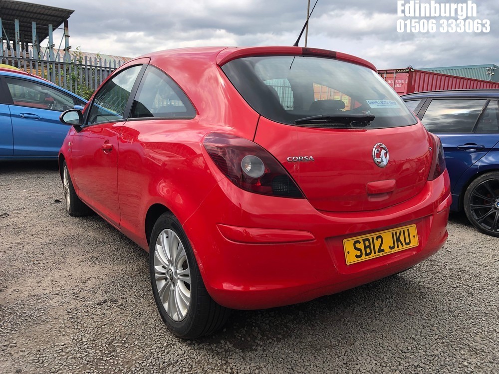 John Pye Vehicle Auctions Location Edinburgh 2012 VAUXHALL CORSA