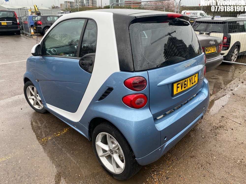 John Pye Vehicle Auctions - Location: North Woolwich - 2011 SMART ...