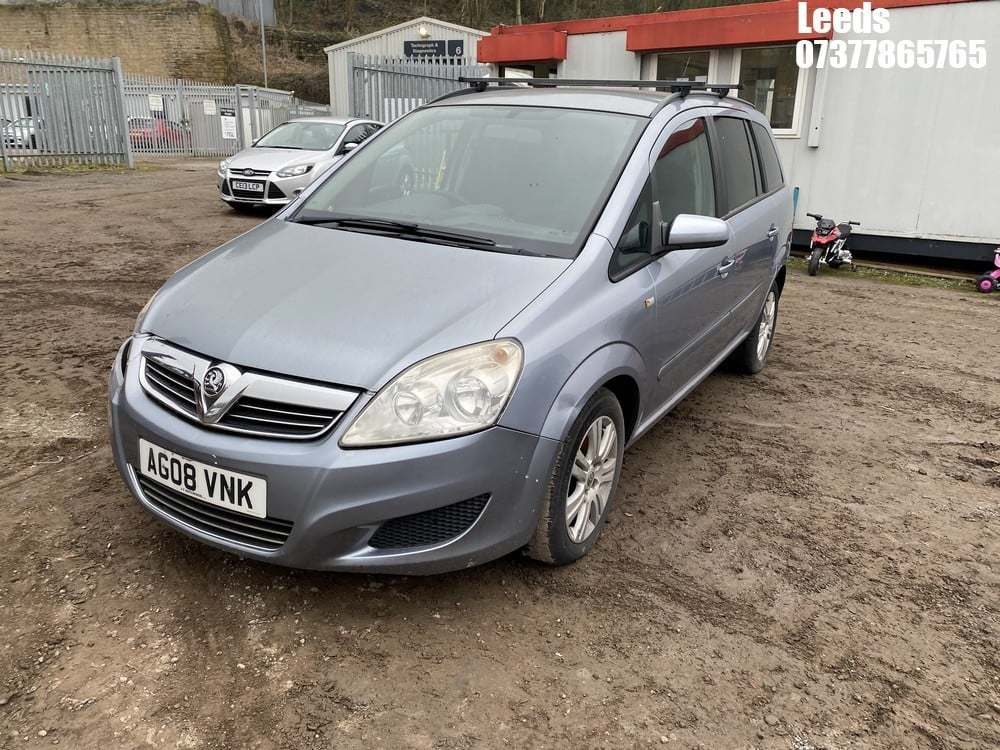 John Pye Vehicle Auctions - Location: Leeds - 2008 VAUXHALL ZAFIRA ...