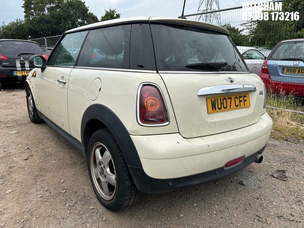 John Pye Vehicle Auctions - Location: Mitcham - 2007 MINI ONE 3 Door ...