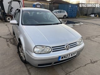 Location: Hull - 2003 VOLKSWAGEN  GOLF GT TDI 5 Door Hatchback REG: WN03NYF, Keys: No, MOT Expiry date: 18/10/2024, 1896 Diesel, 6 Speed Manual Diesel, Former Keepers: 2