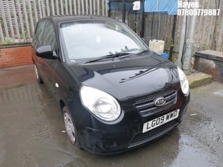 Location:  Hayes - 2009 KIA PICANTO 12V 5 Door Hatchback REG: LG09WWD, Keys: No, MOT Expiry date: 10/06/2025, 999 Petrol, 5 Speed Manual Petrol, Former Keepers: 11