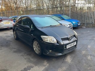 Location:  Hayes - 2008 TOYOTA AURIS SR VVT-I 3 Door Hatchback REG: EY58UEP, Keys: No, MOT Expiry date: 12/02/2025, 1598 Petrol, 5 Speed Manual Petrol, Former Keepers: 5