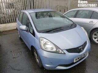 Location:  Hayes - 2008 HONDA JAZZ I-VTEC ES 5 Door Hatchback REG: KM58NCZ, Keys: No, MOT Expiry date: 15/01/2024, 1339 Petrol, 5 Speed Manual Petrol, Former Keepers: 5