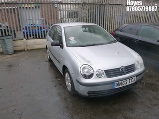 Location:  Hayes - 2003 VOLKSWAGEN POLO TWIST 5 Door Hatchback REG: WN53TCJ, Keys: No, MOT Expiry date: 11/12/2024, 1390 Petrol, 5 Speed Manual Petrol, Former Keepers: 5