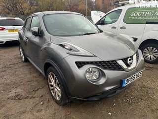 Location: North Woolwich - 2016 NISSAN JUKE N-CONNECTA DIG-T 5 Door Hatchback REG: DP65UCS, Keys: No, MOT Expiry date: 15/12/2024, 1197 Petrol, 6 Speed Manual Petrol, Former Keepers: 5