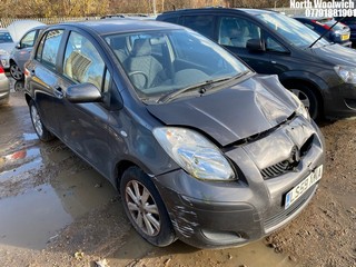 Location: North Woolwich - 2009 TOYOTA YARIS TR VVT-I S-A 5 Door Hatchback REG: LS59XNA, Keys: No, MOT Expiry date: 02/11/2024, 1329 Petrol, 6 Speed Semi Auto Petrol, Former Keepers: 4