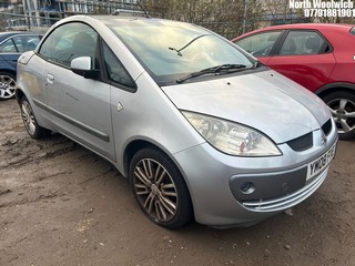 Location: North Woolwich - 2008 MITSUBISHI COLT CZC2 Convertible REG: YM08FVE, Keys: No, MOT Expiry date: 08/12/2024, 1499 Petrol, 5 Speed Manual Petrol, Former Keepers: 4