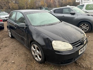 Location: North Woolwich - 2006 VOLKSWAGEN GOLF FSI S 5 Door Hatchback REG: PK56SBU, Keys: No, MOT Expiry date: 29/11/2024, 1598 Petrol, 6 Speed Manual Petrol, Former Keepers: 8