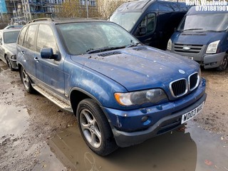 Location: North Woolwich - 2003 BMW X5 D AUTO Estate REG: WD03WAE, Keys: No, MOT Expiry date: 30/05/2025, 2926 Diesel, AUTOMATIC, Former Keepers: 9