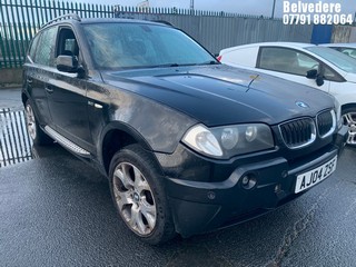 Location: BELVEDERE - 2004 BMW X3 SPORT AUTO ESTATE REG: AJ04ZSF, 2979cc PETROL, 5 SPEED AUTO PETROL, Former Keepers: 9, Keys: No, MOT: Expiry date09.05.2025