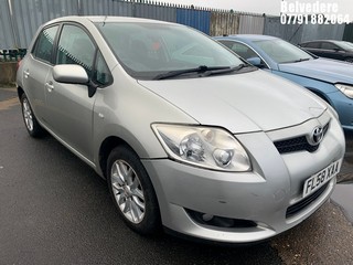Location: Belvedere - 2008 TOYOTA AURIS T3 VVT-I 5 Door Hatchback REG: FL58XAA, Keys: No, MOT Expiry date: 19.08.2025, 1598 Petrol, 5 Speed Manual Petrol, Former Keepers: 5