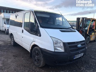 Location: Edinburgh - 2009 FORD TRANSIT 85 T280S FWD Minibus REG: BD59DJE, Keys: No, MOT Expiry date: 29/03/2024, 2198 Diesel, 5 Speed Manual Diesel, Former Keepers: 8