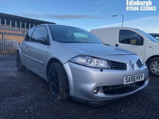 Location: Edinburgh - 2006 RENAULT MEGANE SPORT 225 3 Door Hatchback REG: SA56HVY, Keys: No, MOT Expiry date: 23/11/2019, 1998 Petrol, 6 Speed Manual Petrol, Former Keepers: 7