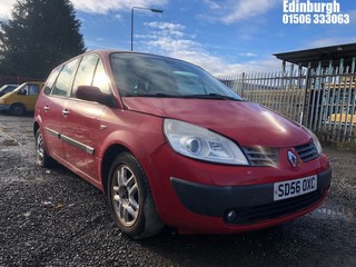 Location: Edinburgh - 2006 RENAULT G-SCENIC DYNAM S 16V MPV REG: SD56OXC, Keys: No, MOT Expiry date: 22/12/2023, 1598 Petrol, 5 Speed Manual Petrol, Former Keepers: 5