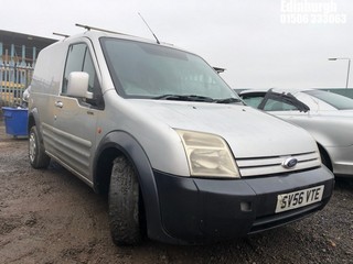 Location: Edinburgh - 2006 FORD TRANSIT CONN T200 L75 Panel Van REG: SV56VTE, Keys: No, MOT Expiry date: 25/05/2024, 1753 Diesel, 6 Speed Auto Diesel, Former Keepers: 4