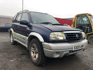 Location: Edinburgh - 2005 SUZUKI GRAND VITARA TD Estate REG: SX05AWN, Keys: No, MOT Expiry date: 28/06/2024, 1997 Diesel, 5 Speed Manual Diesel, Former Keepers: 7