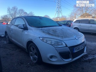 Location: Mitcham - 2010 RENAULT MEGANE DYNAMIQUE TTOM DCI Coupe REG: YG60OZO, Keys: No, MOT Expiry date: 12/05/2024, 1461 Diesel, 6 Speed Manual Diesel, Former Keepers: 5
