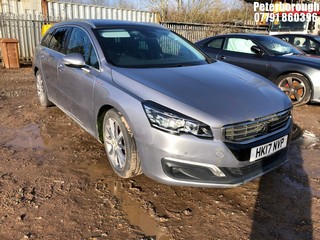 Location: Peterborough - 2017 PEUGEOT 508 GT LINE SW HDI BLUE S Estate REG: HK17NVP, Keys: No, MOT Expiry date: 24/05/2024, 1560 Diesel, 6 Speed Auto Diesel, Former Keepers: 3