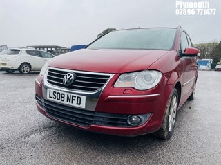 Location: Plymouth - 2008 VOLKSWAGEN TOURAN SPORT TDI 170 AUTO MPV REG: LS08NFD, Keys: No, MOT Expiry date: 13/11/2024, 1968 Diesel, 6 Speed Semi Auto Diesel, Former Keepers: 8
