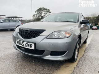 Location: Plymouth - 2005 MAZDA 3 TS 5 Door Hatchback REG: WN55KWR, Keys: No, MOT Expiry date: 29/10/2024, 1598 Petrol, 5 Speed Manual Petrol, Former Keepers: 10