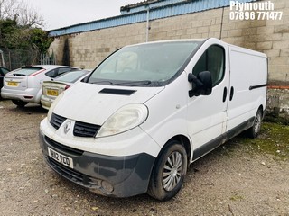 Location: Plymouth - 2012 RENAULT TRAFIC LL29 DCI Panel Van REG: NU12VCO, Keys: No, MOT Expiry date: 30/10/2024, 1995 Diesel, 6 Speed Manual Diesel, Former Keepers: 3