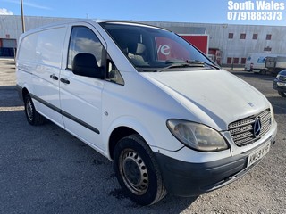 Location: South Wales - 2009 MERCEDES VITO 109 CDI LONG PANEL VAN  REG: KM59YYF, 2148cc DIESEL, 6 SPEED MANUAL DIESEL, Former Keepers: 3, Keys: Yes, MOT Expiry date: 09/03/2025