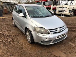 NOTE: ATF Registered Buyers ONLY - Location: Peterborough - 2006 VOLKSWAGEN GOLF PLUS LUNA 5 Door Hatchback REG: NC06PVA, Keys: No, 1390 Petrol, 5 Speed Manual Petrol, Former Keepers: 4