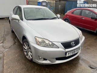 Location: Hull - 2009 LEXUS IS 220D SE-I 4 Door Saloon REG: YT59PZP, Keys: No, MOT Expiry date: 01/11/2024, 2231 Diesel, 6 Speed Manual Diesel, Former Keepers: 8