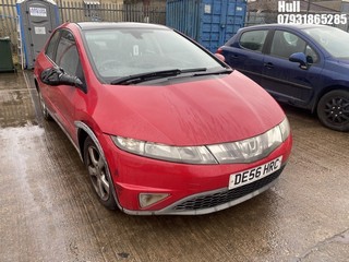Location: Hull - 2006 HONDA CIVIC ES I-VTEC 5 Door Hatchback REG: DE56HRC, Keys: No, MOT Expiry date: 11/09/2024, 1799 Petrol, 6 Speed Manual Petrol, Former Keepers: 5