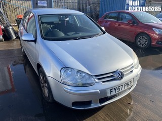 Location: Hull - 2007 VOLKSWAGEN GOLF MATCH TDI 105 5 Door Hatchback REG: FY57PHZ, Keys: No, MOT Expiry date: 27/07/2024, 1896 Diesel, 5 Speed Manual Diesel, Former Keepers: 9