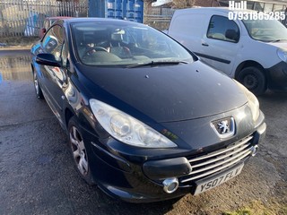 Location: Hull - 2007 PEUGEOT 307 ALLURE CC Coupe REG: YS07FLV, Keys: Required, MOT Expiry date: 15/06/2025, 1587 Petrol, 5 Speed Manual Petrol, Former Keepers: 12