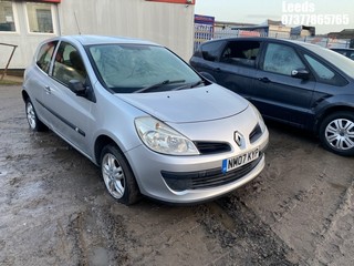Location: Leeds - 2007 RENAULT CLIO TOMTOM 75 16V 3 Door Hatchback REG: NM07KYP, Keys: No, MOT Expiry date: 24-08-2024, 1149 Petrol, 5 Speed Manual Petrol, Former Keepers: 11