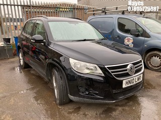 Location:  Hayes - 2010 VOLKSWAGEN  TIGUAN S TDI 4MOTION 140 Estate REG: HN10LWR, Keys: No, MOT Expiry date: 02/04/2025, 1968 Diesel, 6 Speed Manual Diesel, Former Keepers: 8