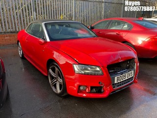 Location:  Hayes - 2009 AUDI A5 S LINE TFSI 211 Convertible REG: BD09OVS, Keys: No, MOT Expiry date: 22/01/2025, 1984 Petrol, 6 Speed Manual Petrol, Former Keepers: 5