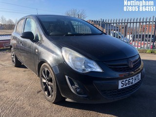 Location: Nottingham - 2012  VAUXHALL  CORSA ACTIVE AC 5 Door Hatchback REG: SG62HTL, 1229cc Petrol, 5 Speed Manual Petrol, Former Keepers: 2, Keys: Yes, MOT Expiry date: 10/03/2025