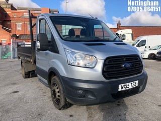 Location: Nottingham - 2015 FORD TRANSIT 350 MWB TIPPER REG: NX15TZB, 2198CC DIESEL, , Former Keepers: 2, Keys: Yes, MOT Expiry date: 25/01/2025