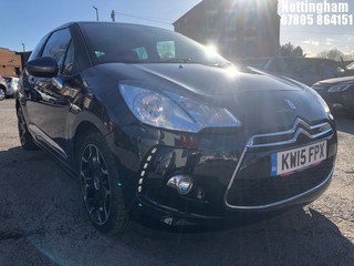 Location: Nottingham - 2015 CITROEN DS3 DSTYLE + PURETECH S/S 3 DOOR HATCHBACK REG: KW15FPX, 1200cc PETROL, 5 SPEED MANUAL PETROL, Former Keepers: 3, Keys: Yes, MOT Expiry date: 27/01/2026