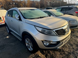 Location: North Woolwich - 2013 KIA SPORTAGE KX-2 CRDI Estate REG: SO62KHA, Keys: No, MOT Expiry date: 03/07/2024, 1995 Diesel, 6 Speed Manual Diesel, Former Keepers: 3