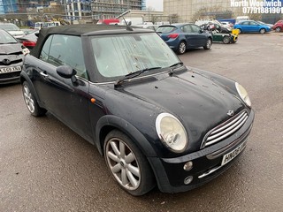 Location: North Woolwich - 2008 MINI COOPER AUTO Convertible REG: HN08UMG, Keys: No, MOT Expiry date: 20/05/2025, 1598 Petrol, Variable Speed Auto Petrol, Former Keepers: 8