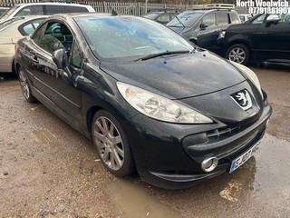 Location: North Woolwich - 2007 PEUGEOT 207 GT CC Coupe REG: EJ07HGC, Keys: No, MOT Expiry date: 08/11/2024, 1598 Petrol, 5 Speed Manual Petrol, Former Keepers: 5