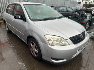 Location: North Woolwich - 2003 TOYOTA COROLLA T3 D4D 5 Door Hatchback REG: MD03VPG, Keys: No, MOT Expiry date: 12/02/2025, 1995 Diesel, 5 Speed Manual Diesel, Former Keepers: 5