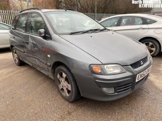 Location: North Woolwich - 2003 MITSUBISHI SPACE STAR DI-D EQUIPPE 5 Door Hatchback REG: EN52OKR, Keys: No, MOT Expiry date: 24/11/2025, 1870 Diesel, 5 Speed Manual Diesel, Former Keepers: 5