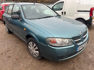 Location: North Woolwich - 2003 NISSAN ALMERA S 5 Door Hatchback REG: GP52BFE, Keys: No, MOT Expiry date: 24/01/2025, 1497 Petrol, 5 Speed Manual Petrol, Former Keepers: 3