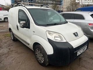 Location: North Woolwich - 2015 PEUGEOT BIPPER PROFESSIONAL HDI Panel Van REG: CYZ3897, Keys: No, MOT Expiry date: 08/08/2025, 1248 Diesel, 5 Speed Manual Diesel, Former Keepers: 5