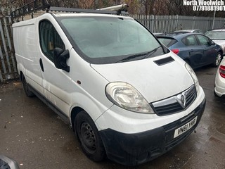 Location: North Woolwich - 2011 VAUXHALL VIVARO 2900 CDTI 89 SWB Panel Van REG: VN61YKR, Keys: No, MOT Expiry date: 09/12/2024, 1995 Diesel, 6 Speed Manual Diesel, Former Keepers: 8