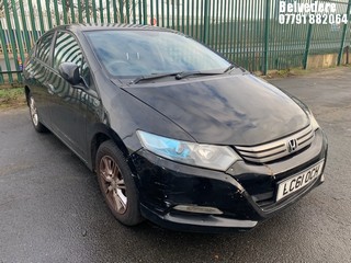 Location: BELVEDERE - 2012 HONDA INSIGHT SE CVT 5 DOOR HATCHBACK REG: LC61OCH, 1339cc HYBRID ELECTRIC, VARIABLE 1 SPEED AUTO PETROL/E, Former Keepers: 4, Keys: No, MOT: Expiry date26.11.2024