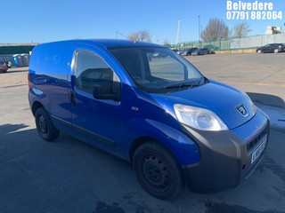 Location: Belvedere - 2016 PEUGEOT BIPPER S HDI Panel Van REG: LN66RLX, Keys: No, MOT Expiry date: 25/11/2025, 1248 Diesel, 5 Speed Manual Diesel, Former Keepers: 4