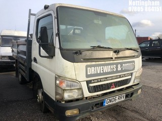 NOTE: ATF Registered Buyers ONLY - Location: Nottingham - 2006 MITSUBISHI CANTER 35 3C13 SWB Tipper REG: GN06RRV, Keys: No, 2977 Diesel, 5 Speed Manual Diesel, Former Keepers: 11