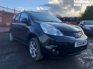 Location: Edinburgh - 2010 NISSAN NOTE N-TEC MPV REG: SG10WUT, Keys: Yes, MOT Expiry date: 26/06/2025, 1386 Petrol, 5 Speed Manual Petrol, Former Keepers: 5